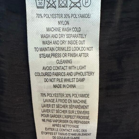 French Connection Women’s Blue Boza Smock Neck Regency Whimsygoth Witchy Top XS - Picture 8 of 10